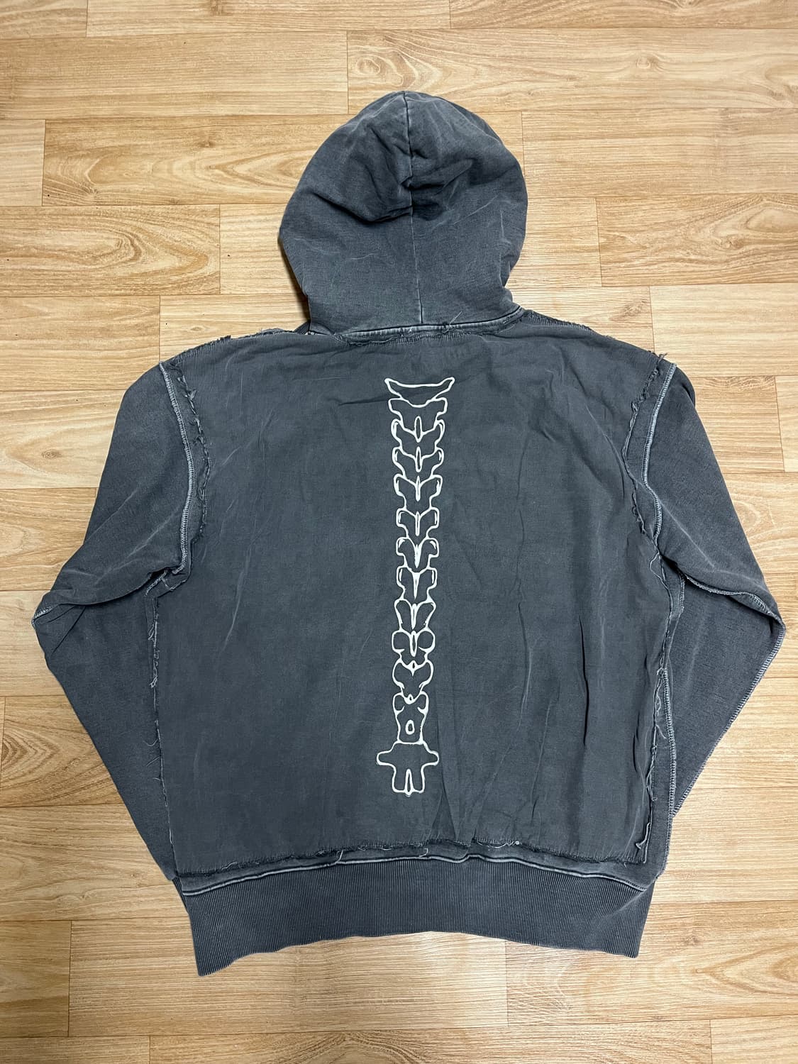 KYHO 척추 프린팅 헤비웨이트 오버후드티 M 상품이미지1