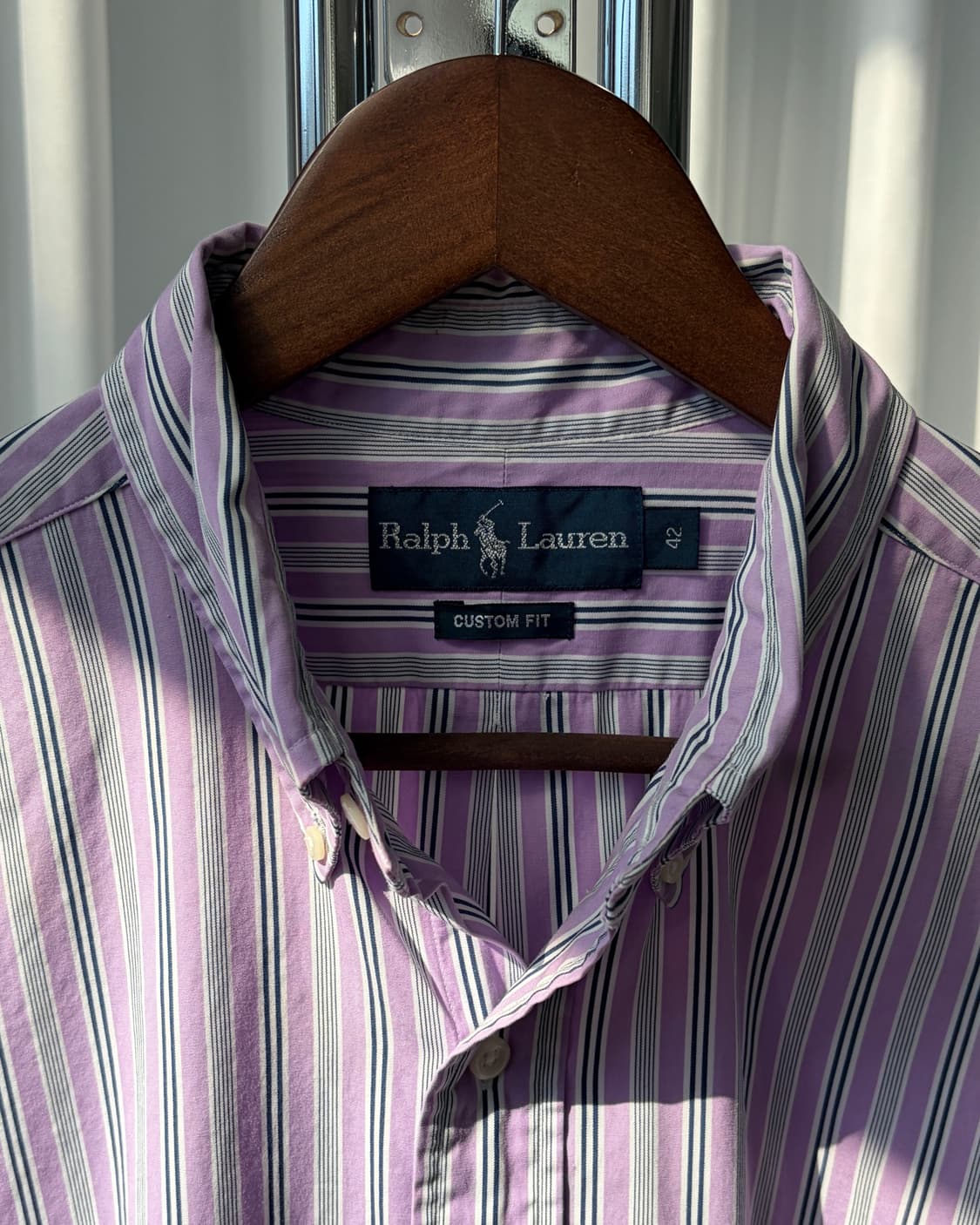 [L]폴로 랄프로렌 포플린 스트라이프 반팔 셔츠 상품이미지7