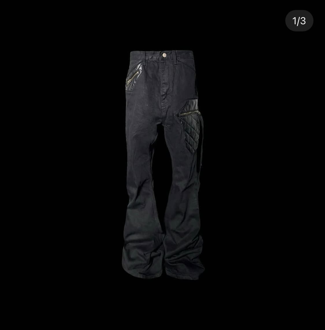 [3] 에모스탠스클럽 레더 패치 플레어진 v2 상품이미지1