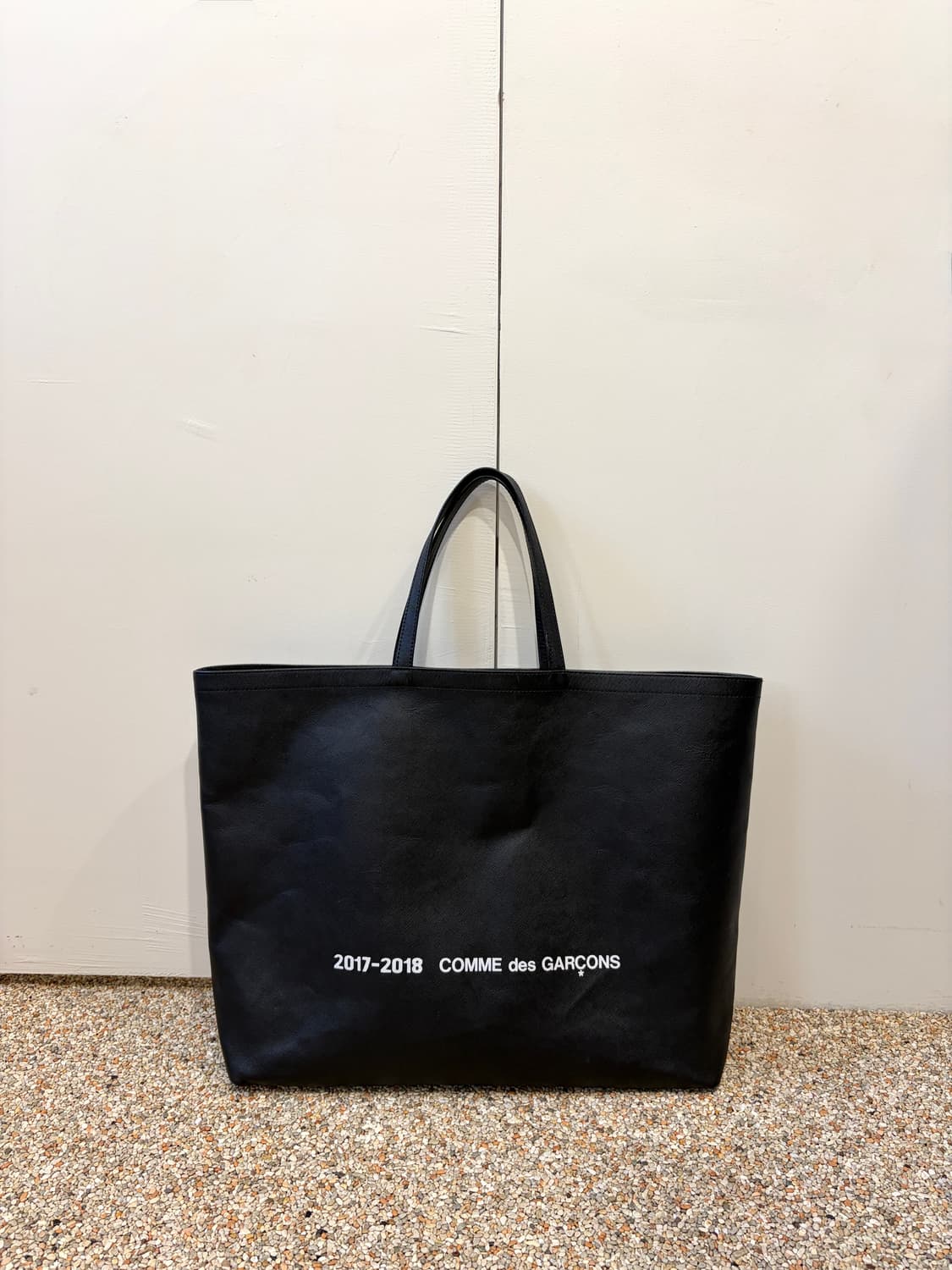 꼼데가르송 레더 토트백 상품이미지1