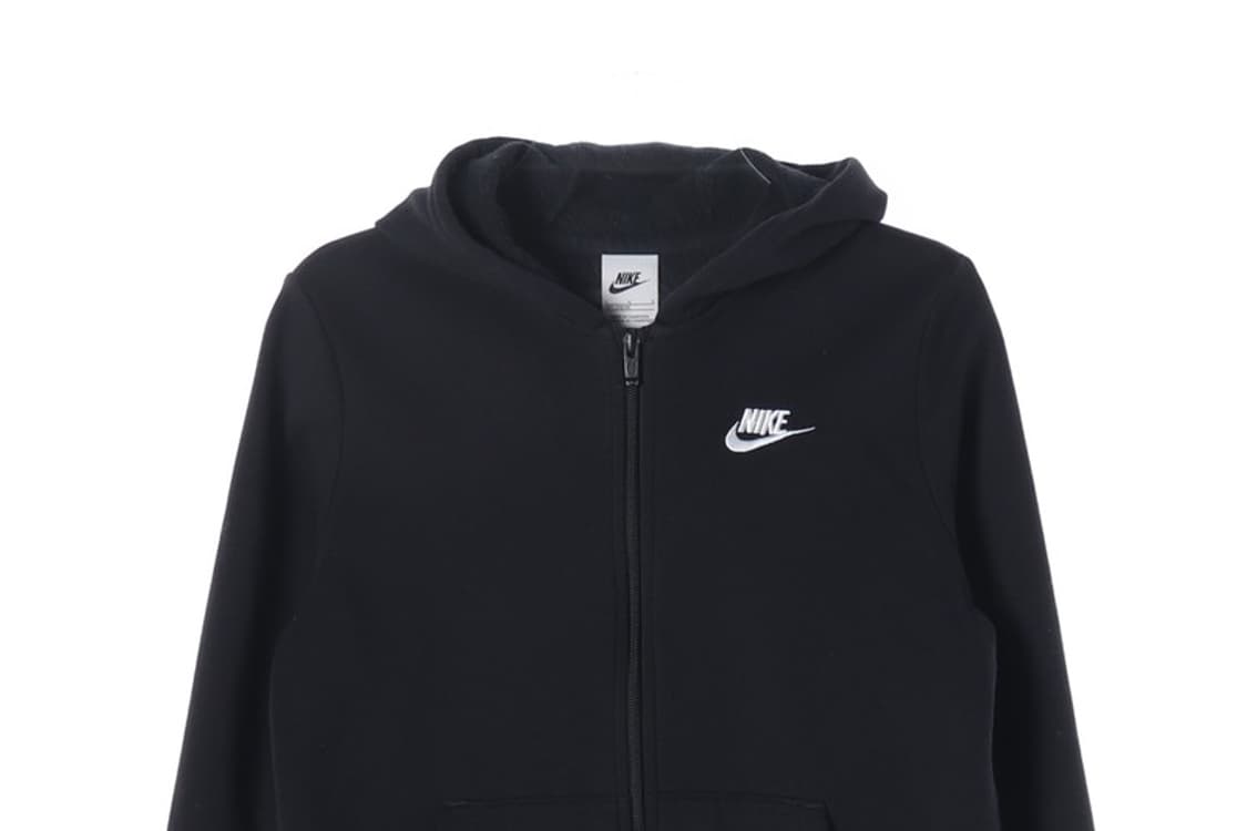 나이키 주니어 클럽 플리스 후드 집업 블랙 147-158 상품이미지3