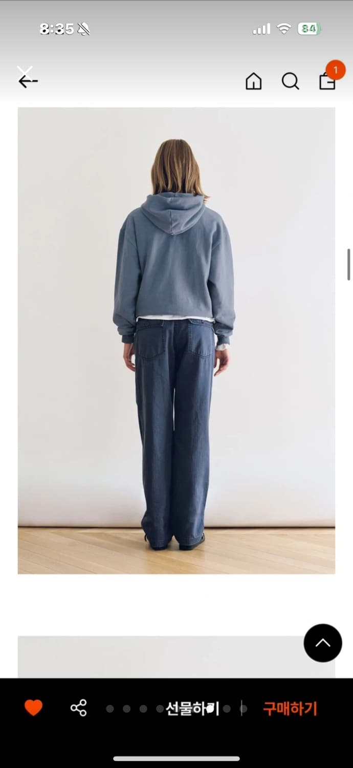 낫띵리튼 코튼팬츠 네이비(m) 상품이미지7