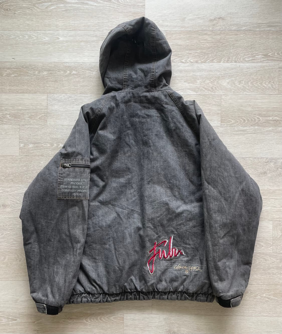 푸부 FUBU 리버시블 카모/흑청 자켓 상품이미지5