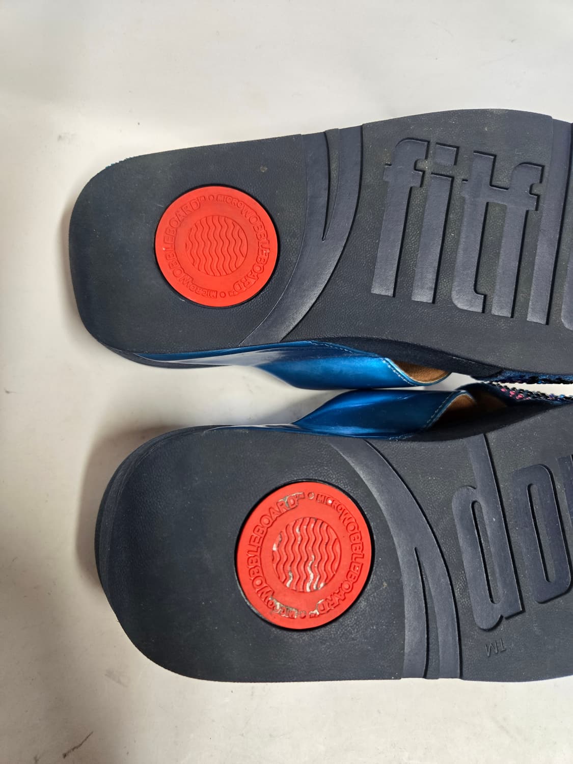 핏플랍 여성 샌들 블루 큐빅 장식 235mm 상품이미지8