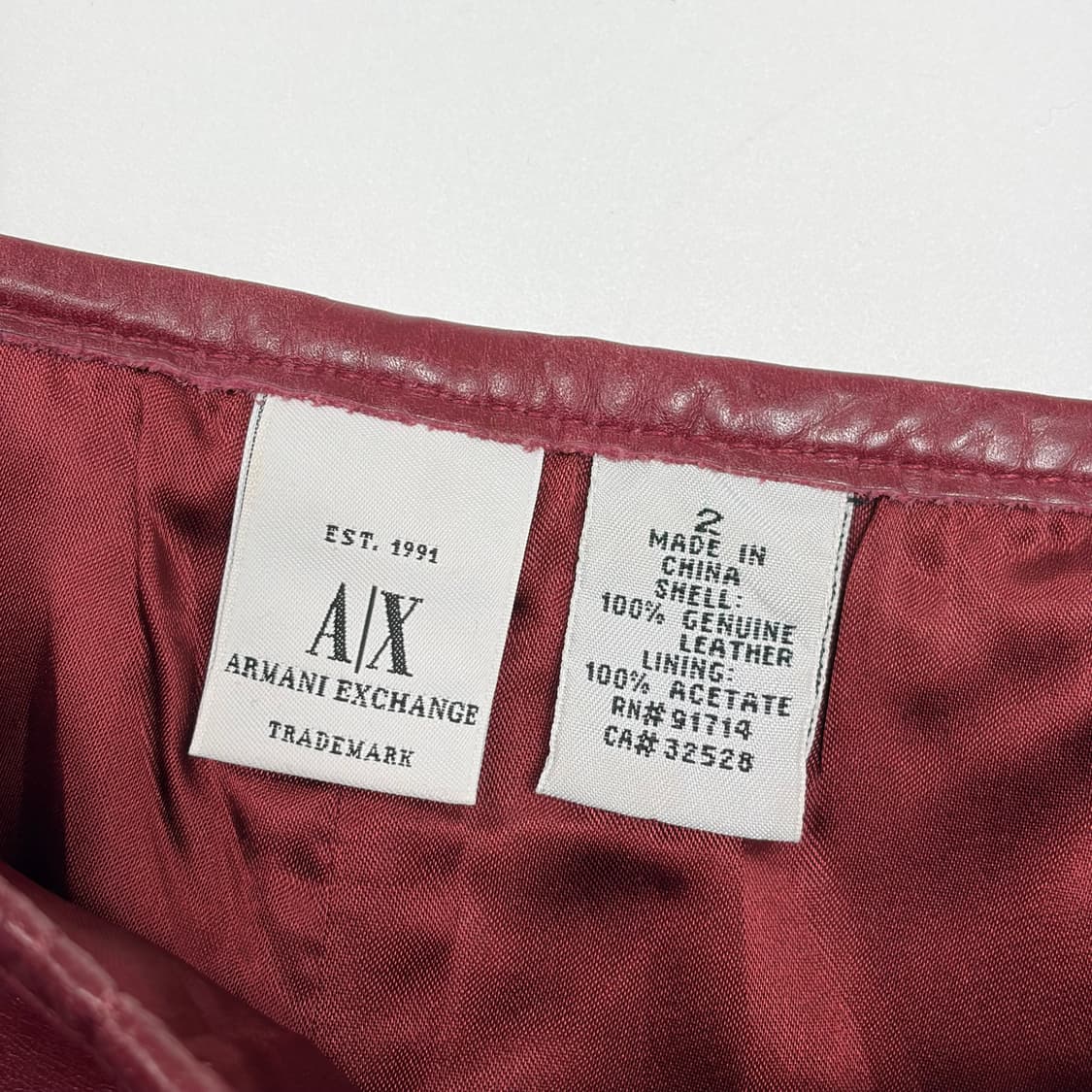 아르마니 익스체인지 가죽 스커트 치마 상품이미지6