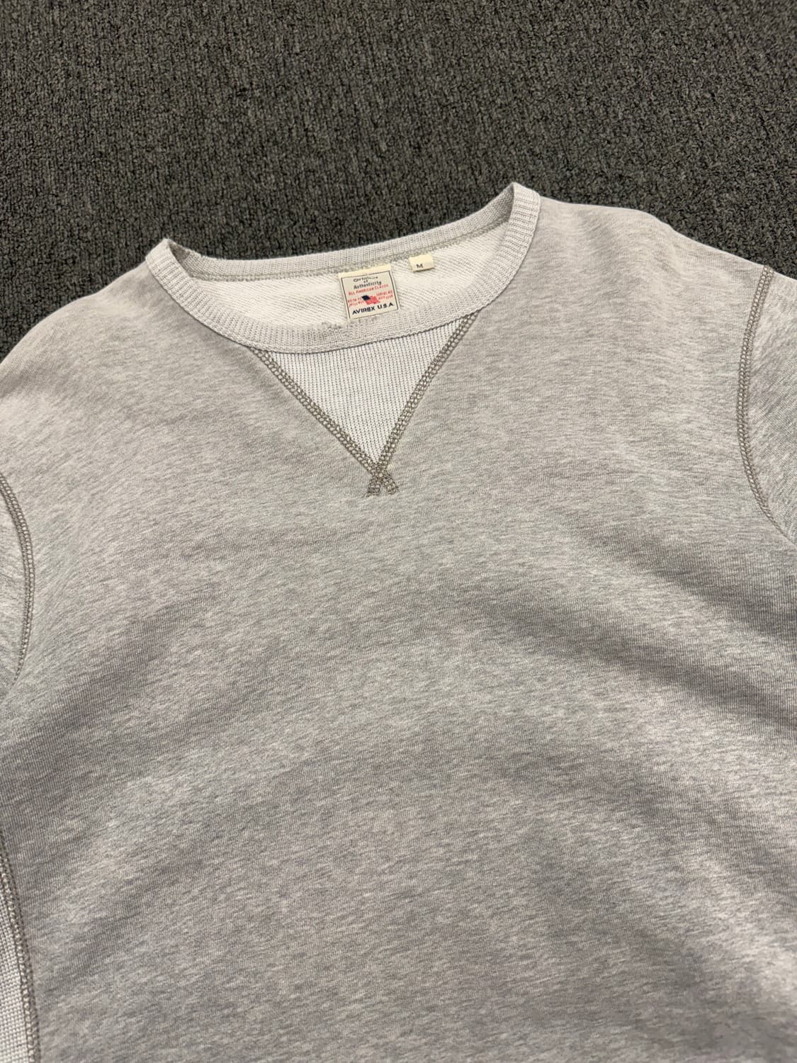 M)아비렉스 USA 빈티지 그레이 스웻셔츠 상품이미지2