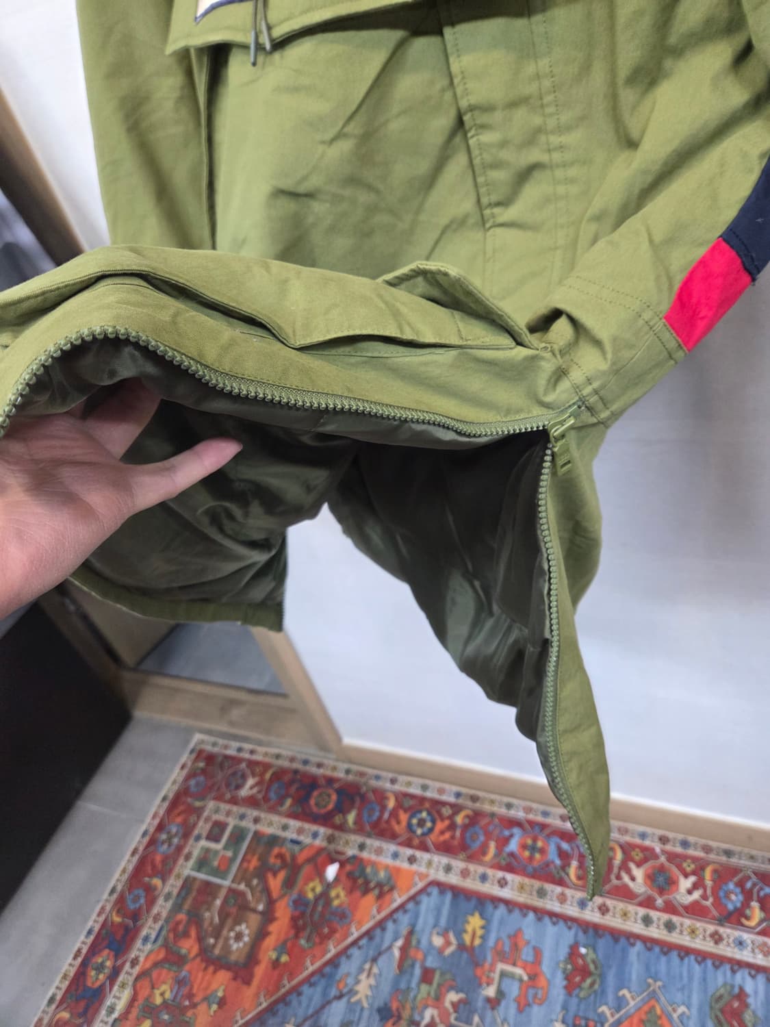 지프 등판성조기 아노락 덕다운 점퍼 패딩 L 상품이미지7