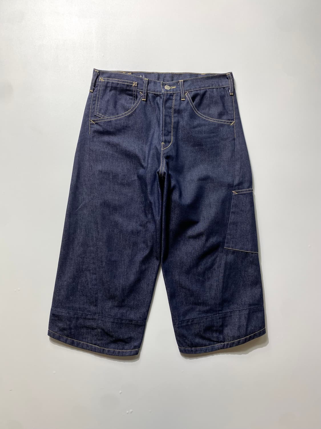 [30] 00s Levi's 리바이스 엔지니어드 신치백 데님 버뮤다팬츠 상품이미지4