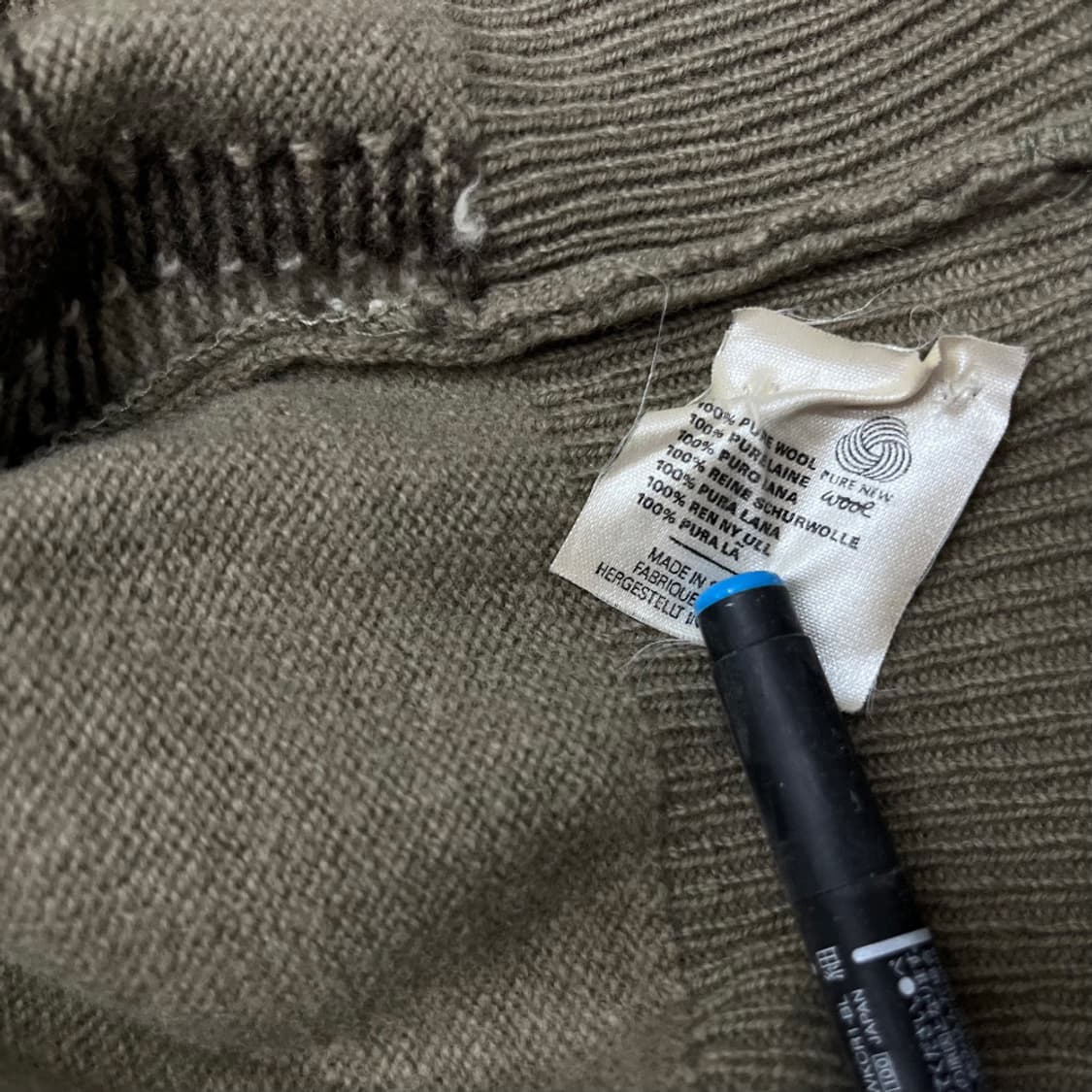 버버리 클래식 체크 베이지 니트 44 상품이미지5