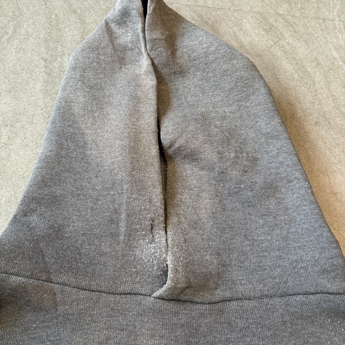 90년대 멕시코 생산 러셀 블랭크 그레이 페이딩 후드  상품이미지7