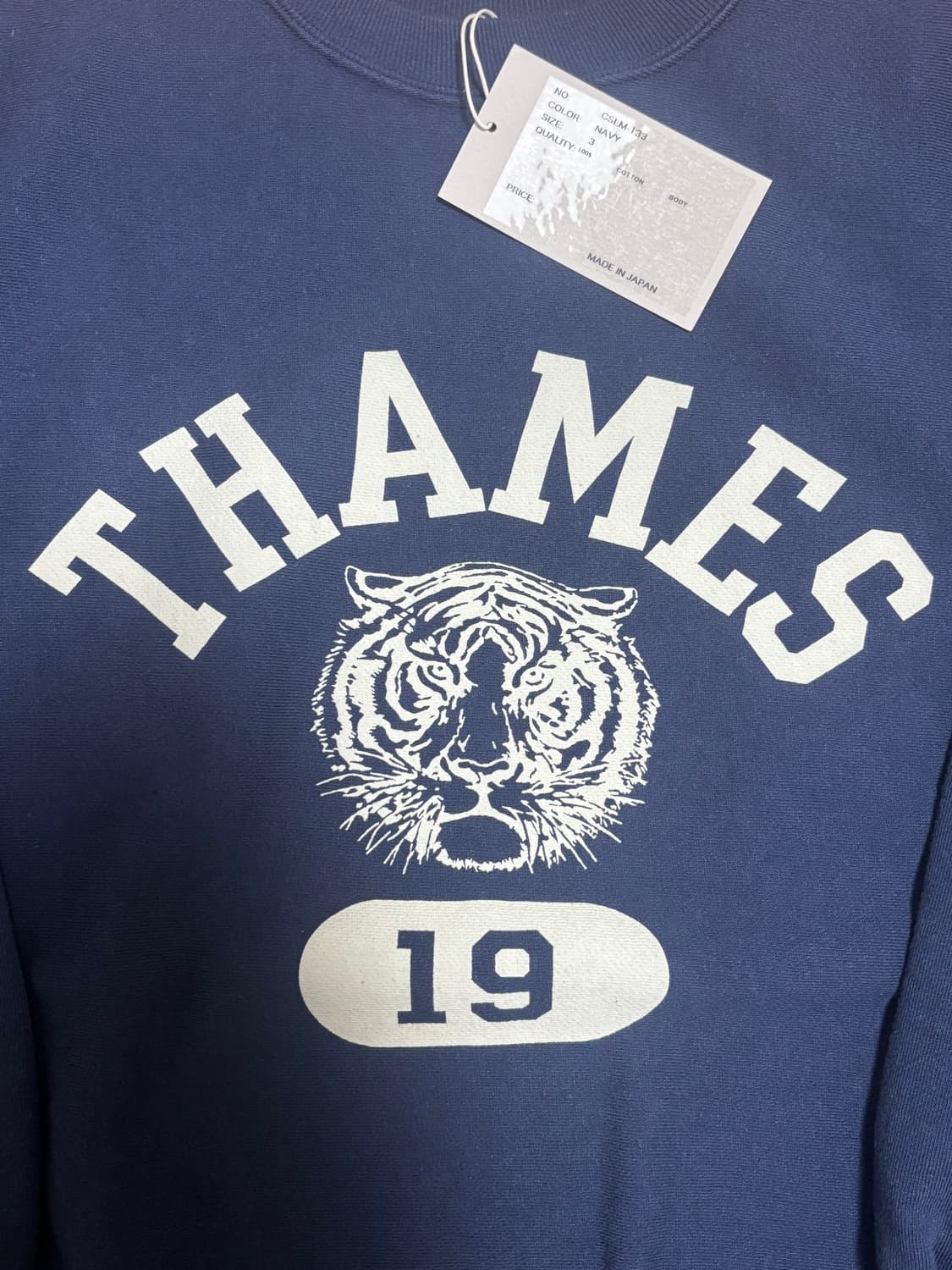 [새상품] 시오타 CIOTA 스웻셔츠 맨투맨 네이비 3 사이즈 상품이미지3