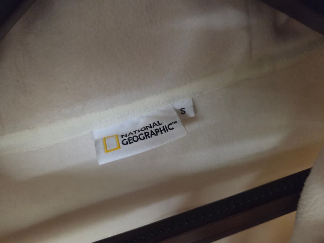 내셔널지오그래픽 플리스 후리스 아노락 아이보리 S 상품이미지4