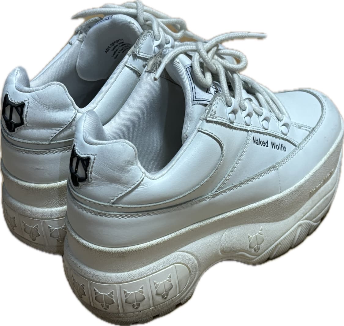 네이키드 울프 sporty white leather 36.5 상품이미지2
