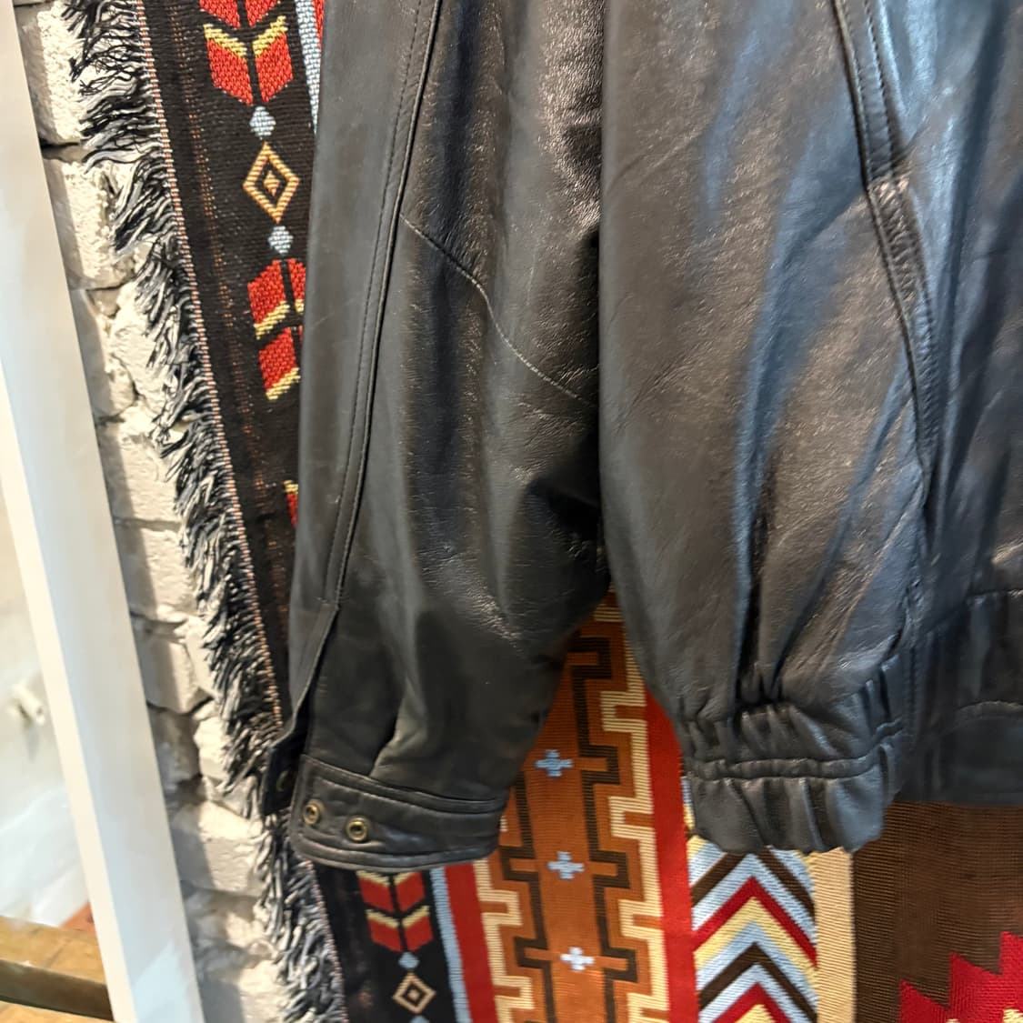 빈티지 천연 양가죽 레더 자켓 상품이미지7