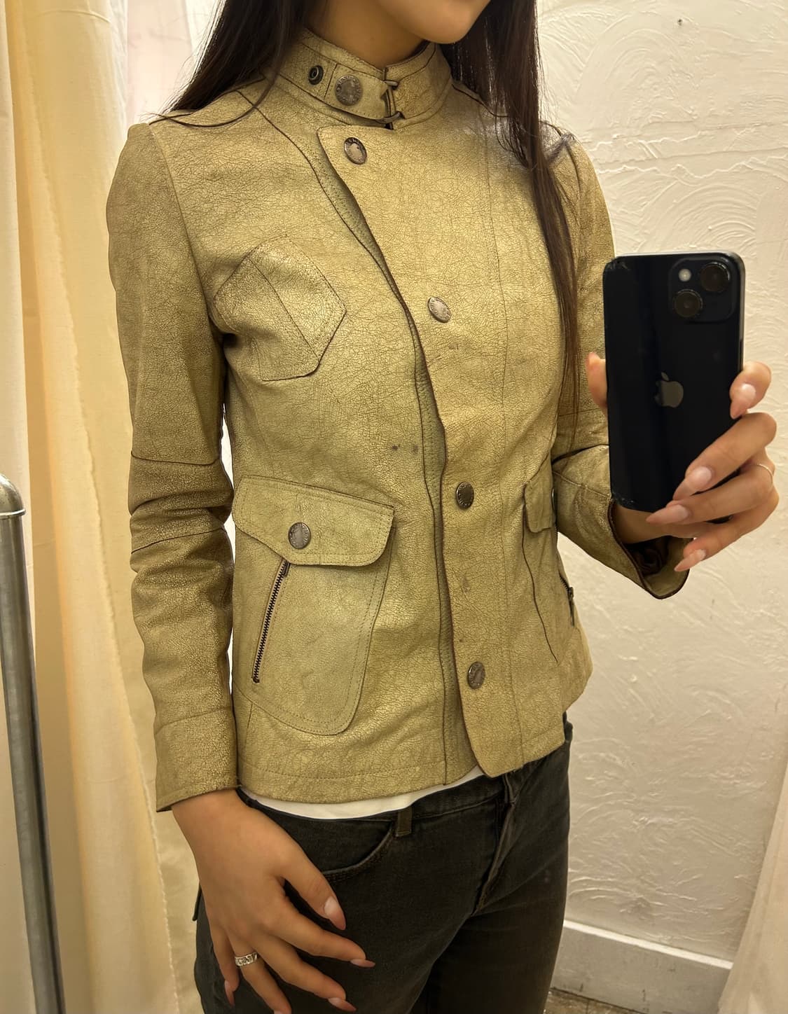 MCM flake leather jacket 상품이미지1