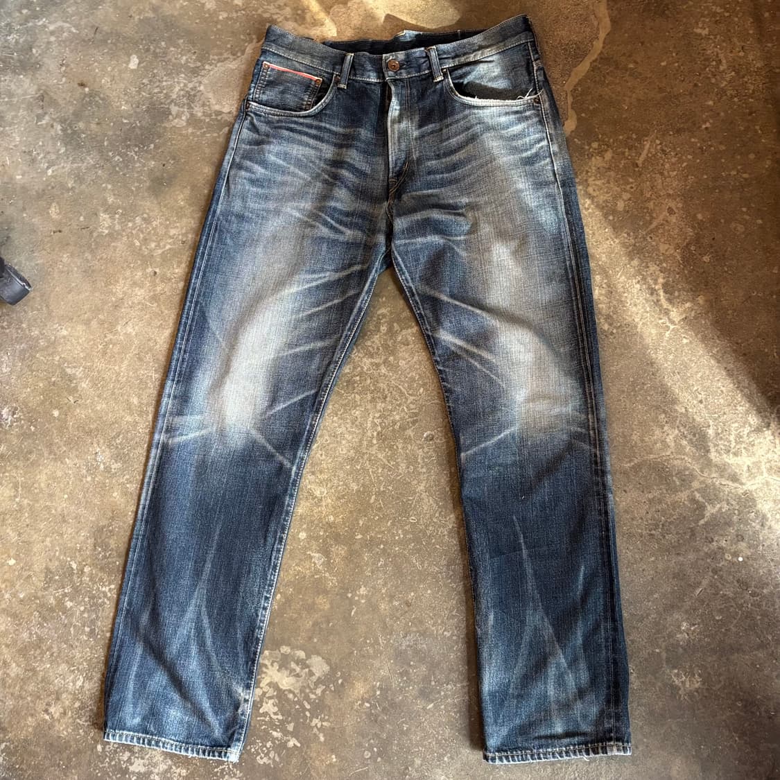 일본 에드윈 505z 신치백 셀비지 데님 팬츠 상품이미지4