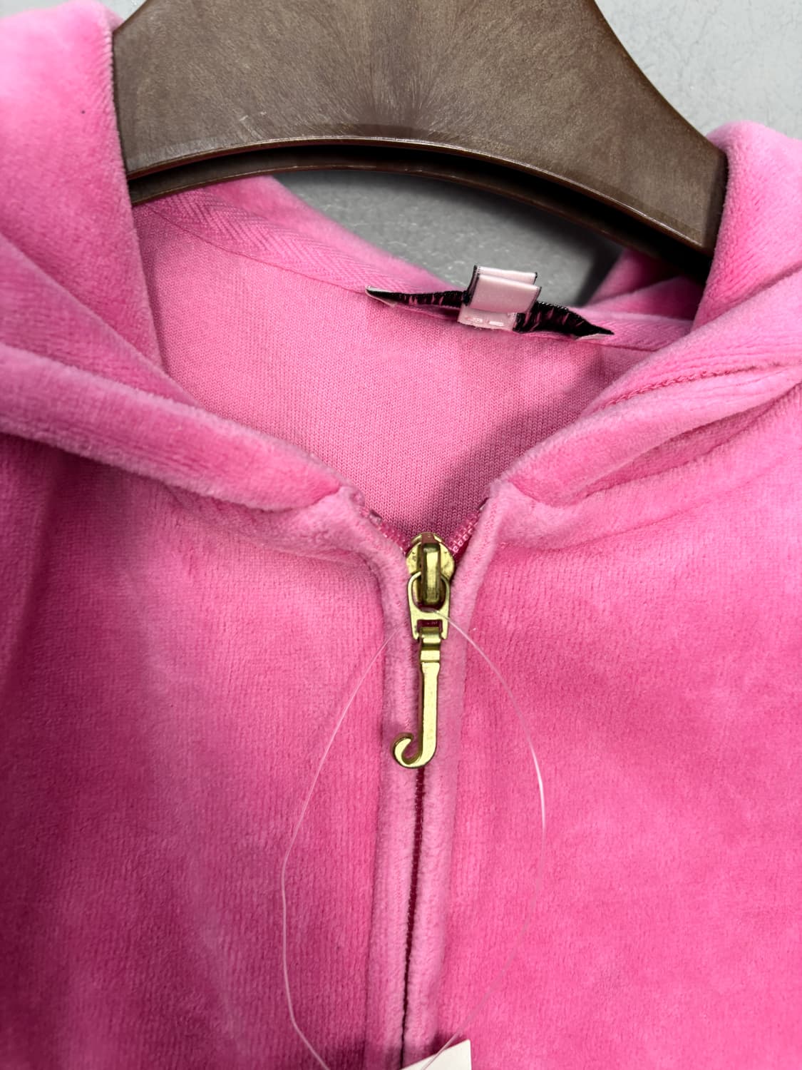 쥬시 꾸뛰르 벨벳 오리지널 핫핑크 y2k 후드집업 A3562 상품이미지3