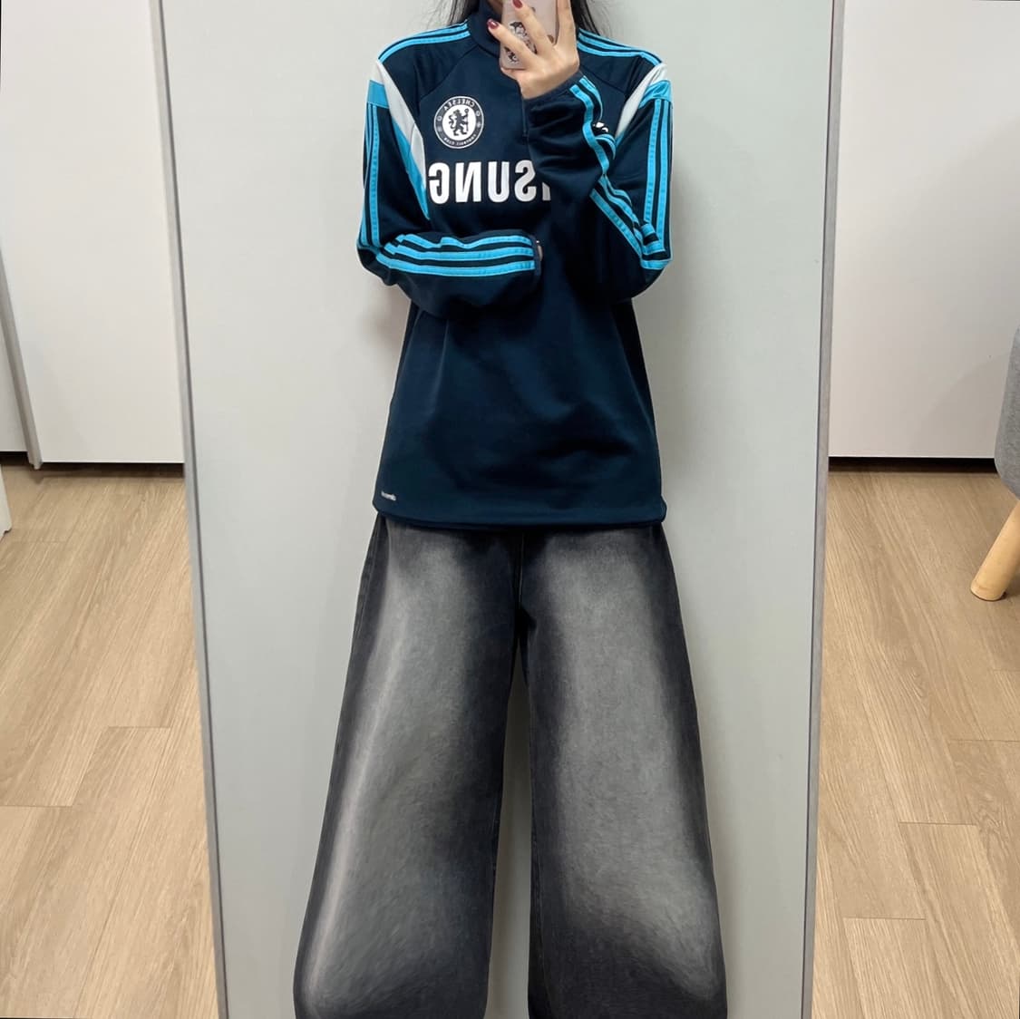 아디다스 14-15 첼시 삼성 드릴탑 트레이닝 탑 상품이미지1