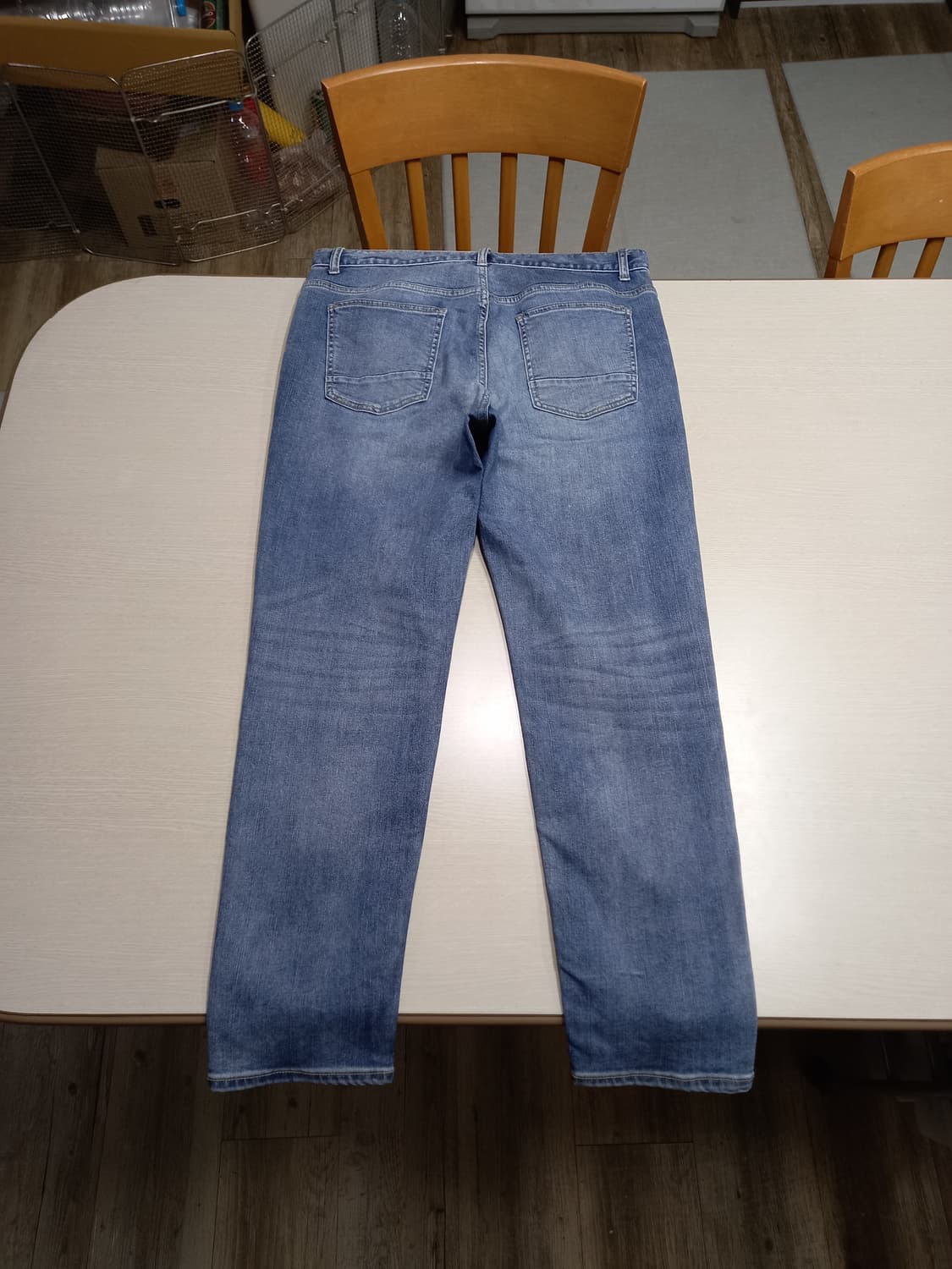 34 POLHAM 워싱 스판 슬림일자진 34-586 상품이미지2