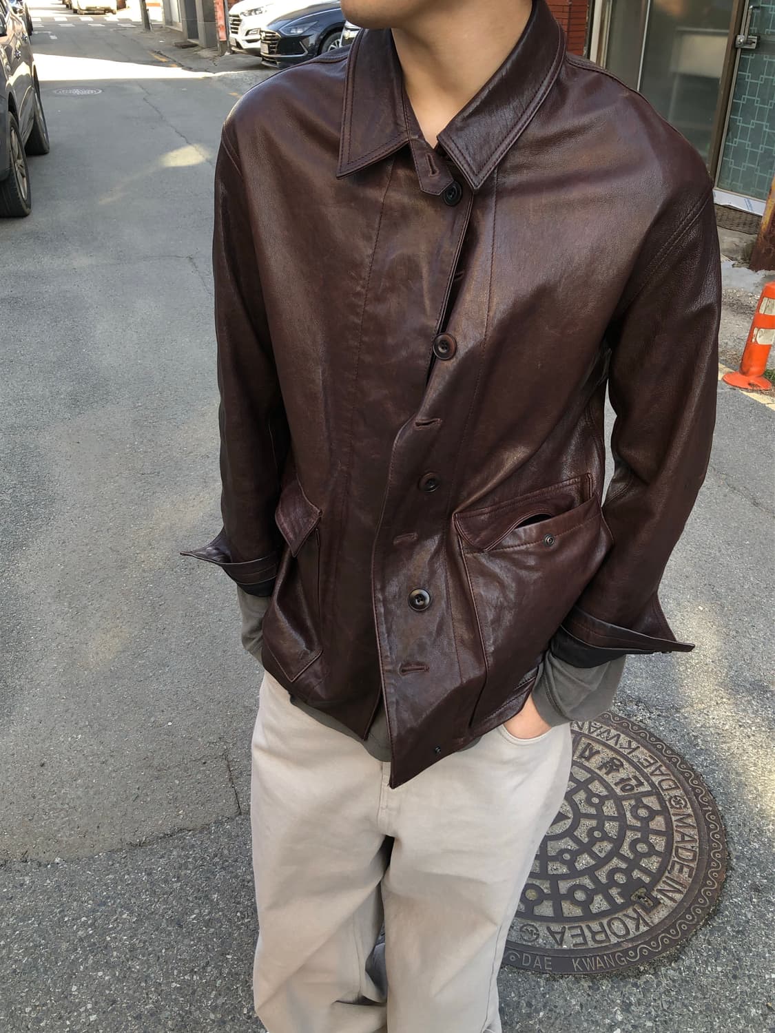 누마레 램스킨 블루종 상품이미지1