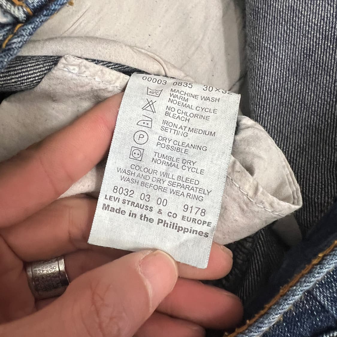 리바이스 501 데님 팬츠 청바지 30 상품이미지5