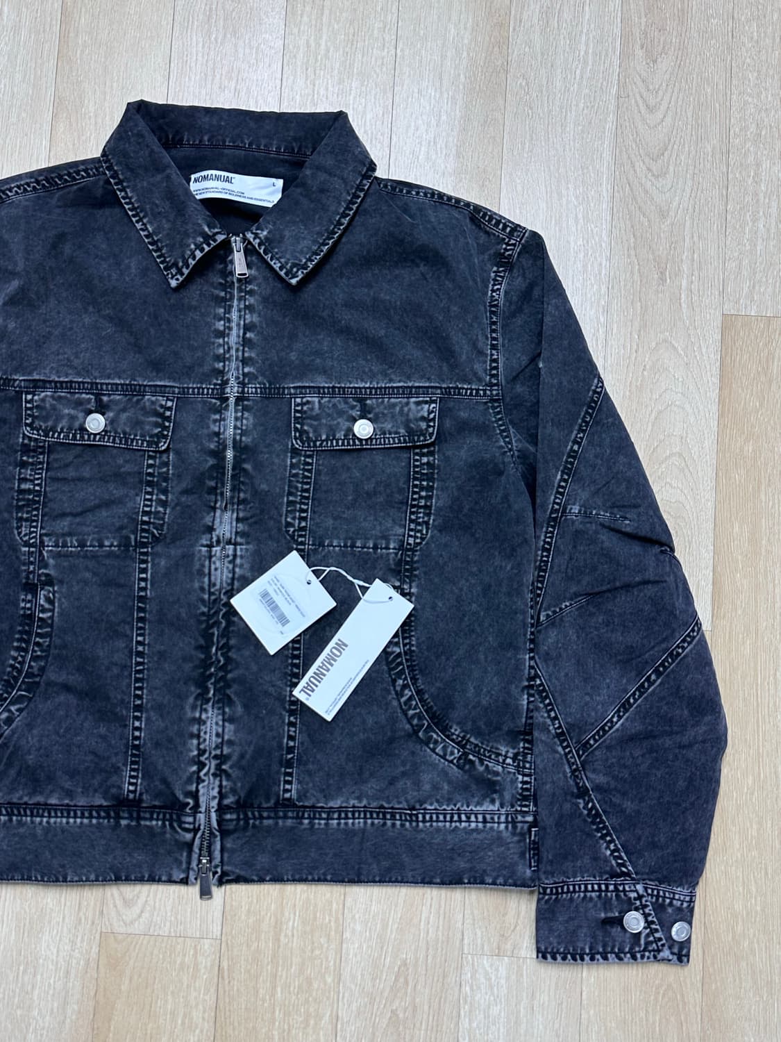 [L] 노매뉴얼 슬래시 트러커 자켓 상품이미지4