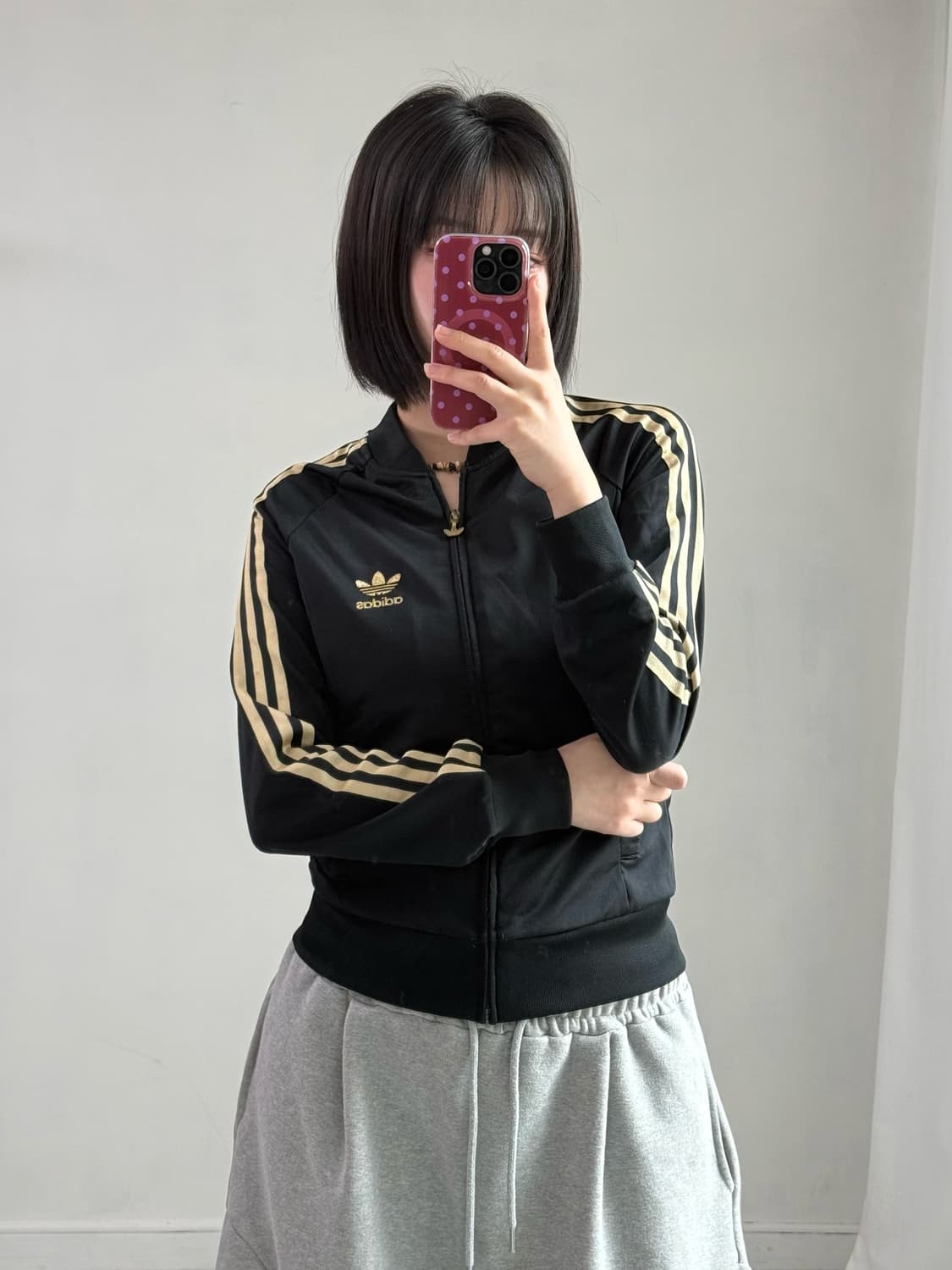 아디다스 블랙 골드 딱붙 져지 상품이미지2