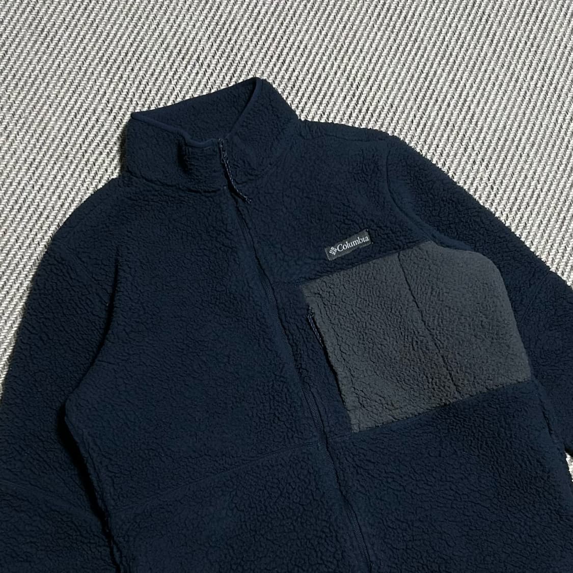 [M] Columbia 컬럼비아 네이비 후리스 집업 자켓 상품이미지2
