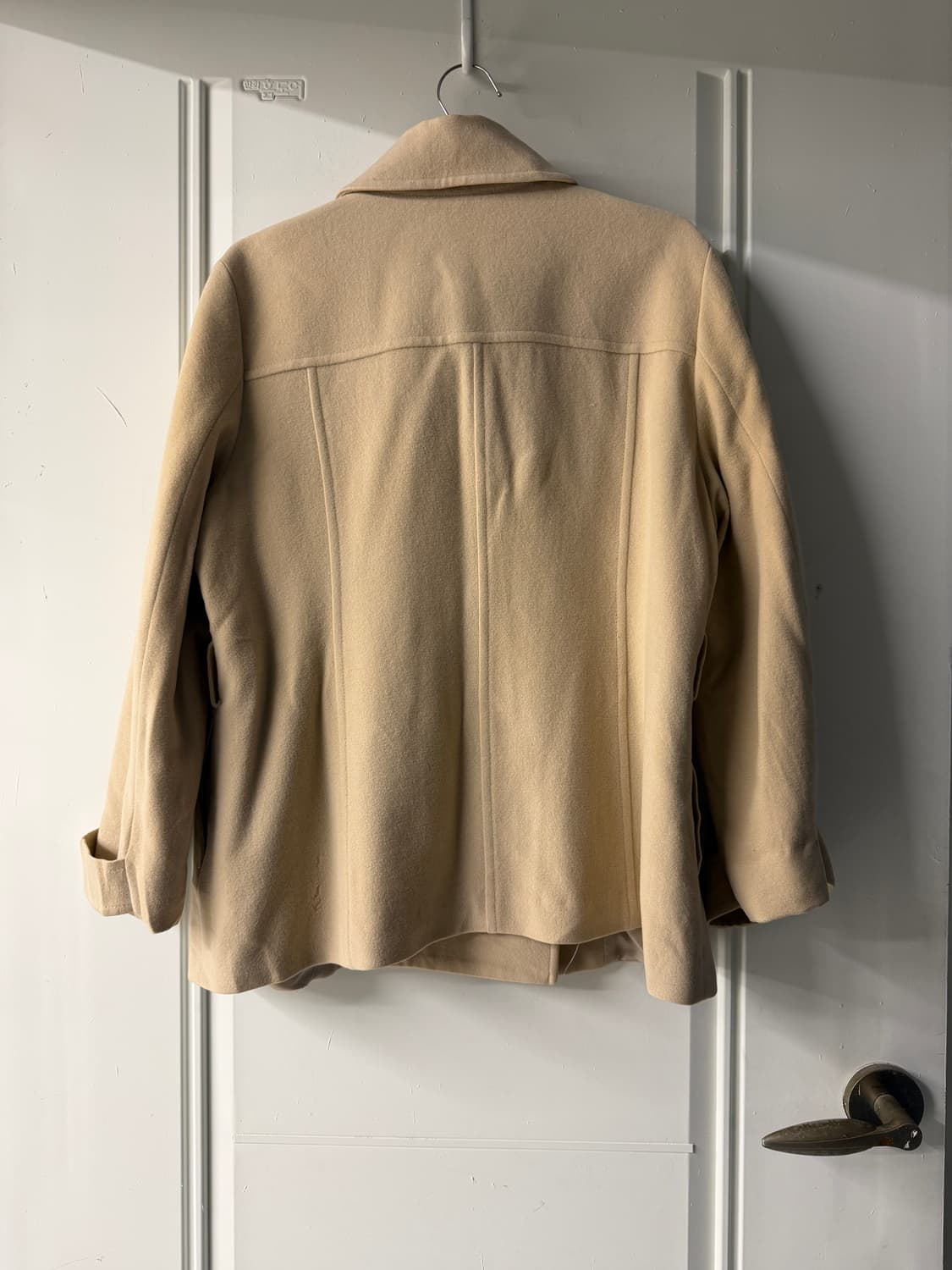 일본빈티지 INDIVI 샌드 더블 울코트 자켓 상품이미지9