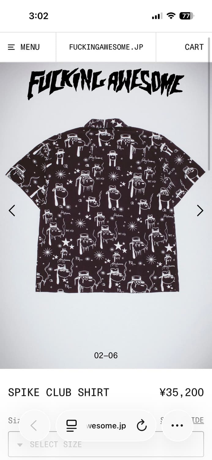 FUCKINGAWESOME 반팔 셔츠입니다 상품이미지3