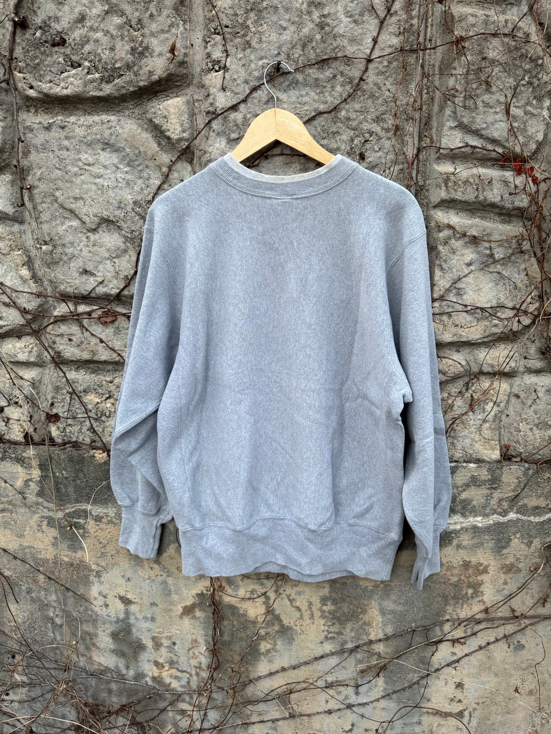 90s 챔피온 빈티지 리버스위브 자수로고 스웻 셔츠 맨투맨 그레이 상품이미지2