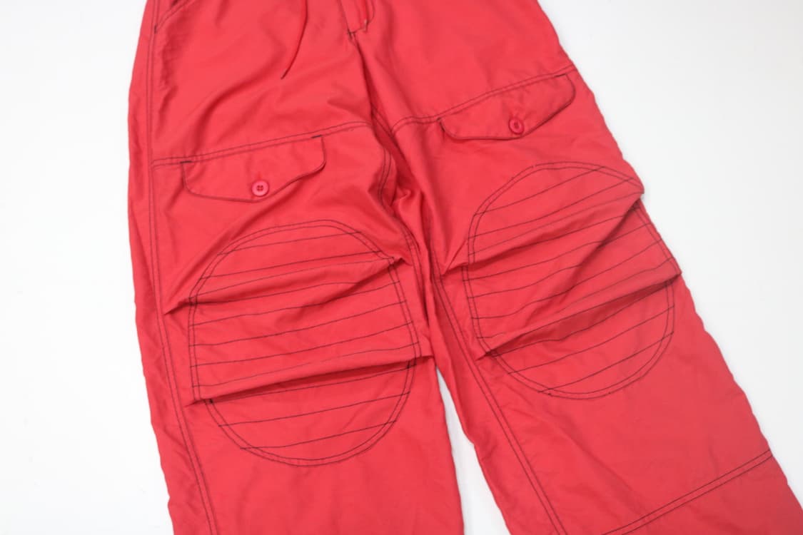 UFO 빈티지 레드 립스탑 니패드 카고 팬츠 (S) 상품이미지4