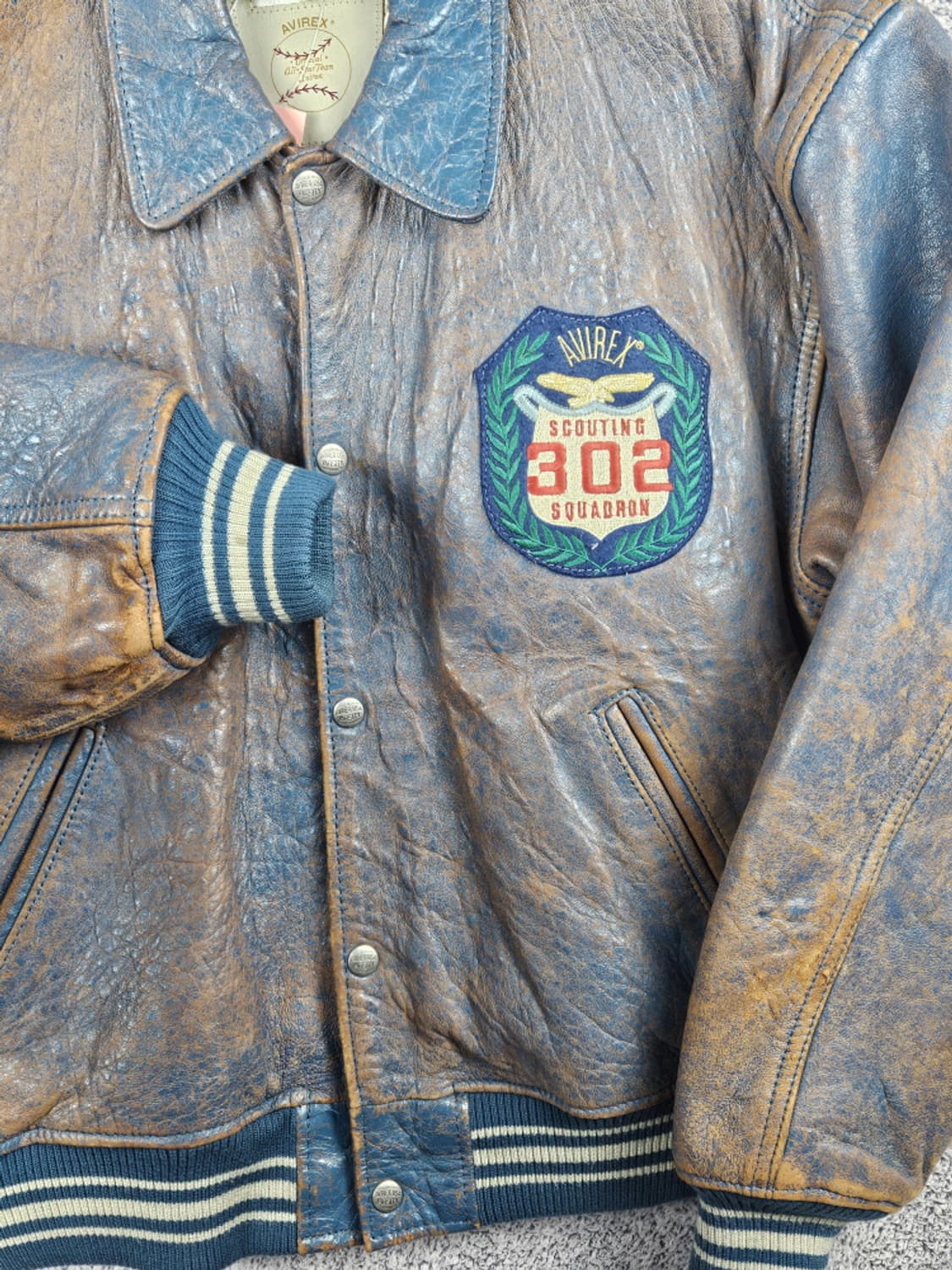 아비렉스 모호크스 내셔널 플레이오프 가죽자켓 ( M ) / 10000 상품이미지5