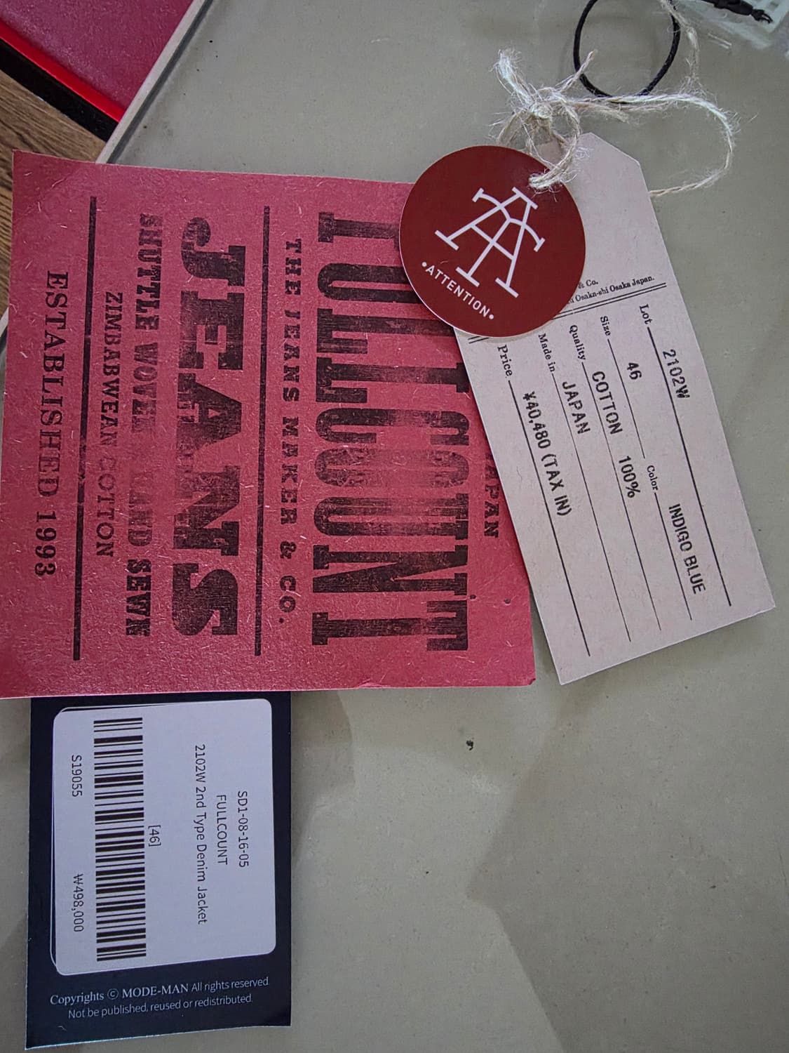 풀카운트 2102W 2세대 자켓 46 상품이미지3