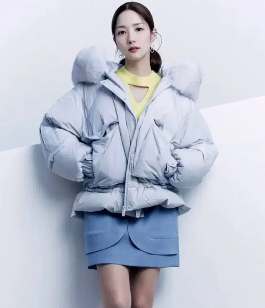 그냥 새옷상태 에고이스트 사가퍼 숏패딩 블랙 55(66가능) 상품이미지1