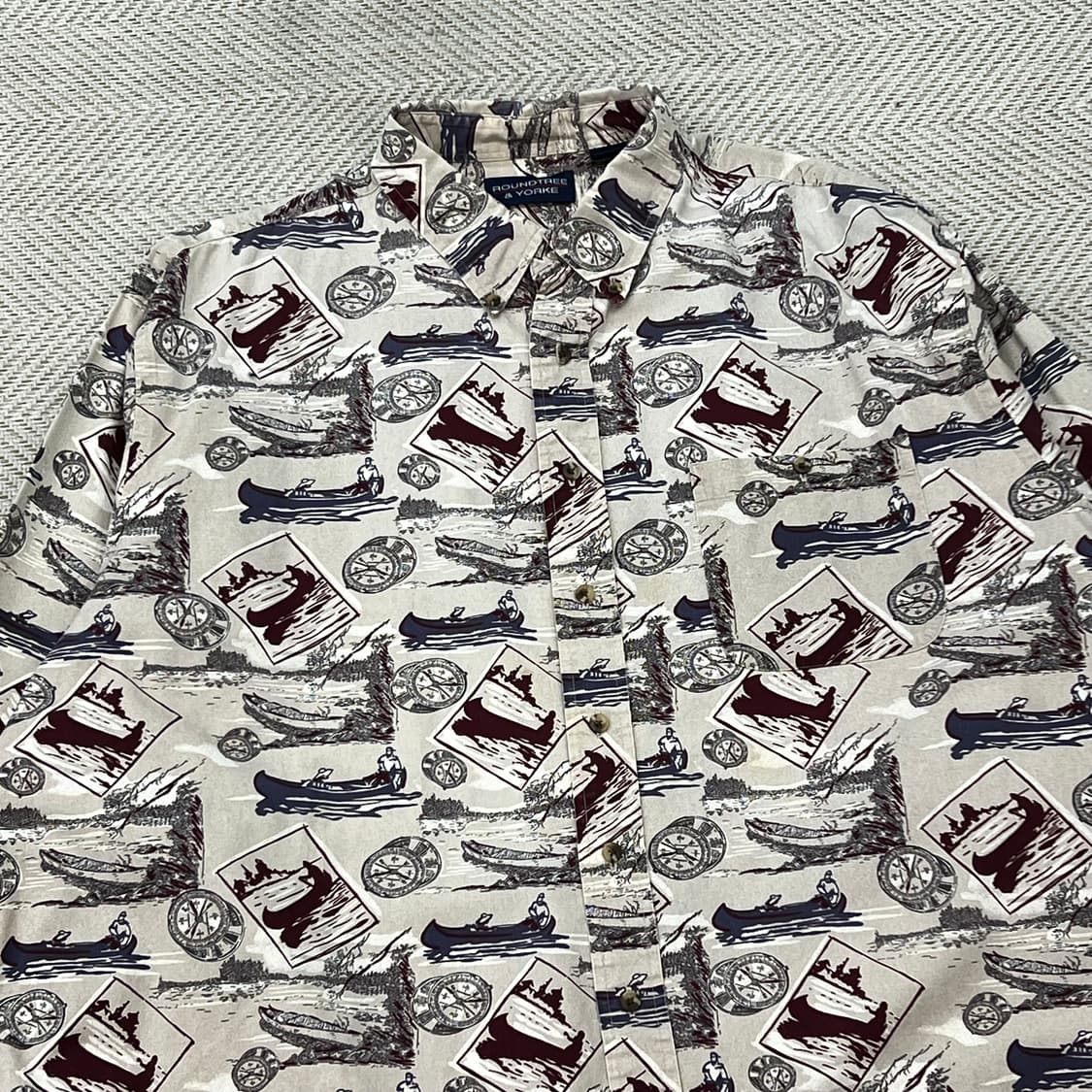 빈티지 패턴셔츠 r3496 상품이미지3