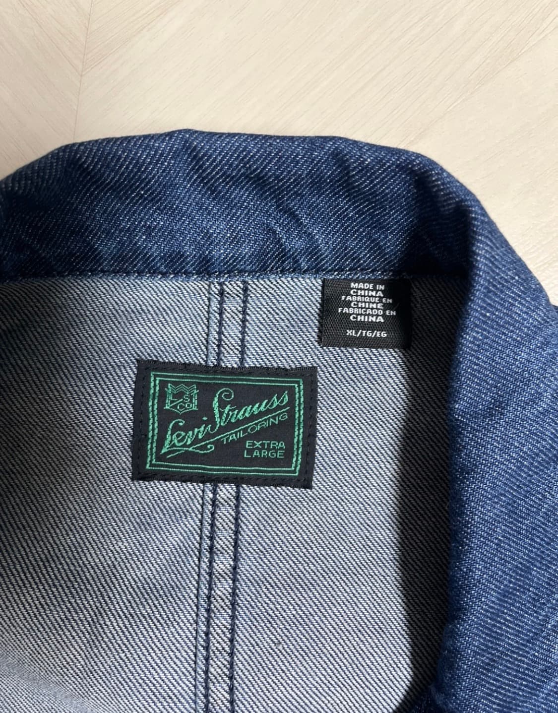 리비이스 데님 블레이져 XL 상품이미지2