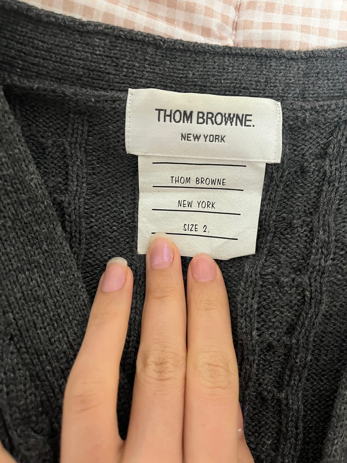 톰브라운 4선 니트 가디건 상품이미지4