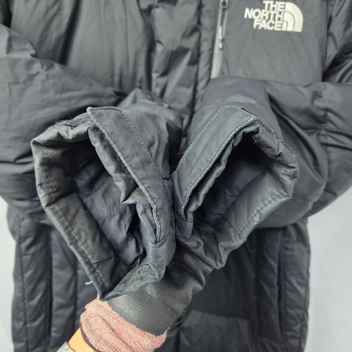 55(110) 노스페이스 롱패딩 블랙 상품이미지5