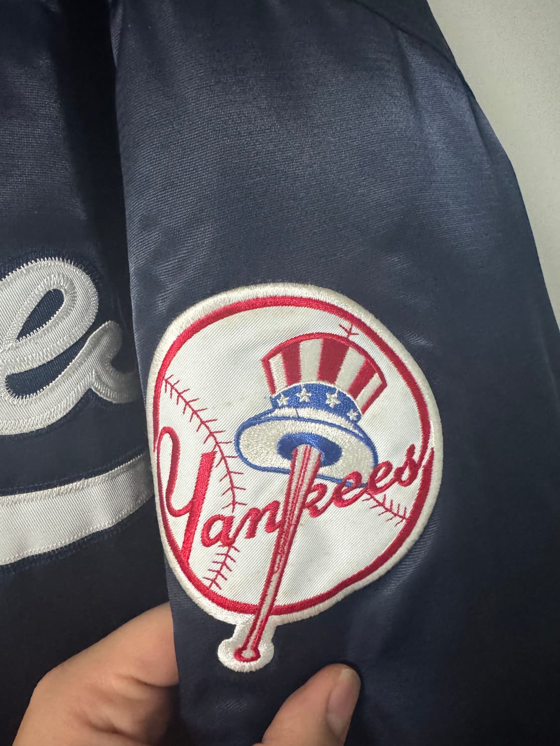 Majestic 양키스 네이비 야구 점퍼 XXL 상품이미지4