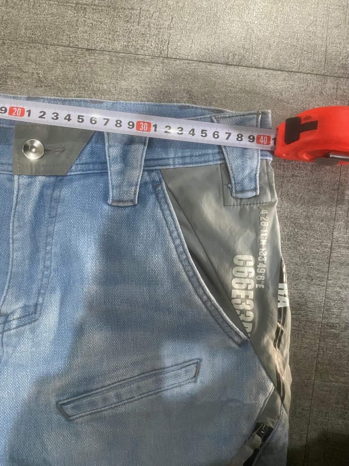 일본빈티지 Toraichi 올드스쿨스트릿 사이드라인 데님팬츠 상품이미지2