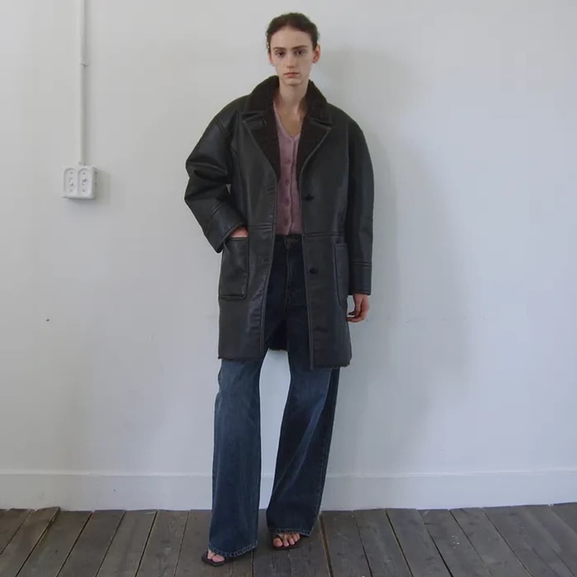 엔오르 무스탕 코트 상품이미지3