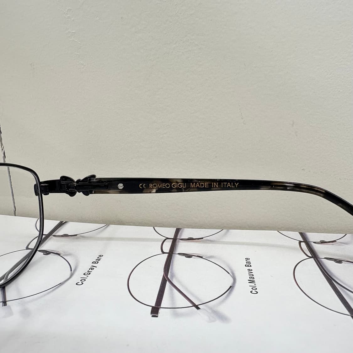 ROMEO GIGLI 블랙 메탈 빈티지 안경 상품이미지6