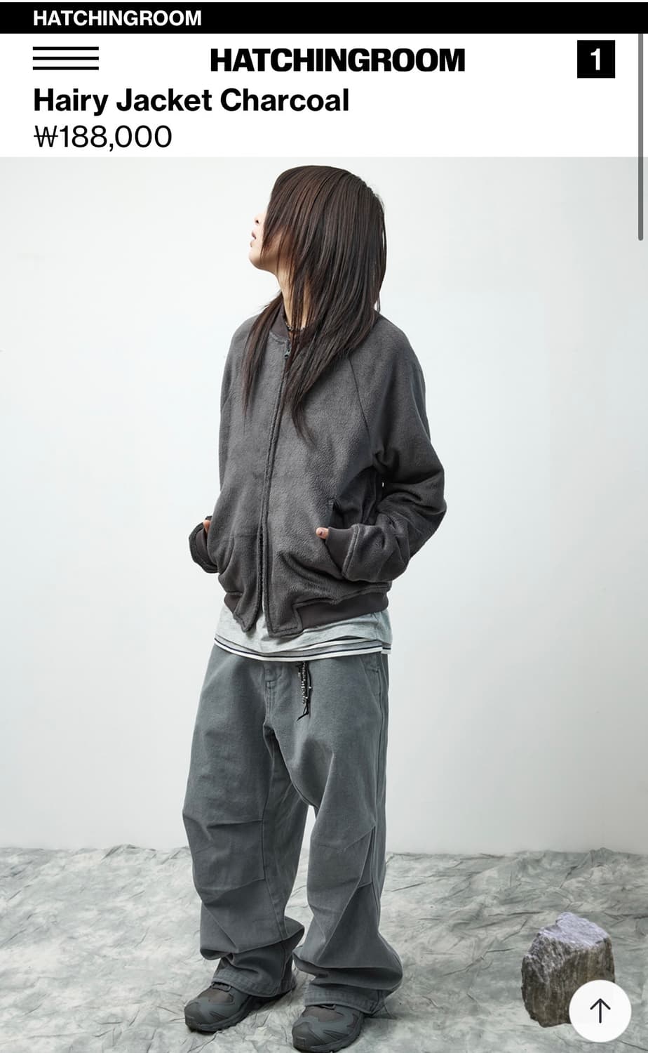 해칭룸 헤어리 자켓 차콜 3(M) hairy jacket 상품이미지2
