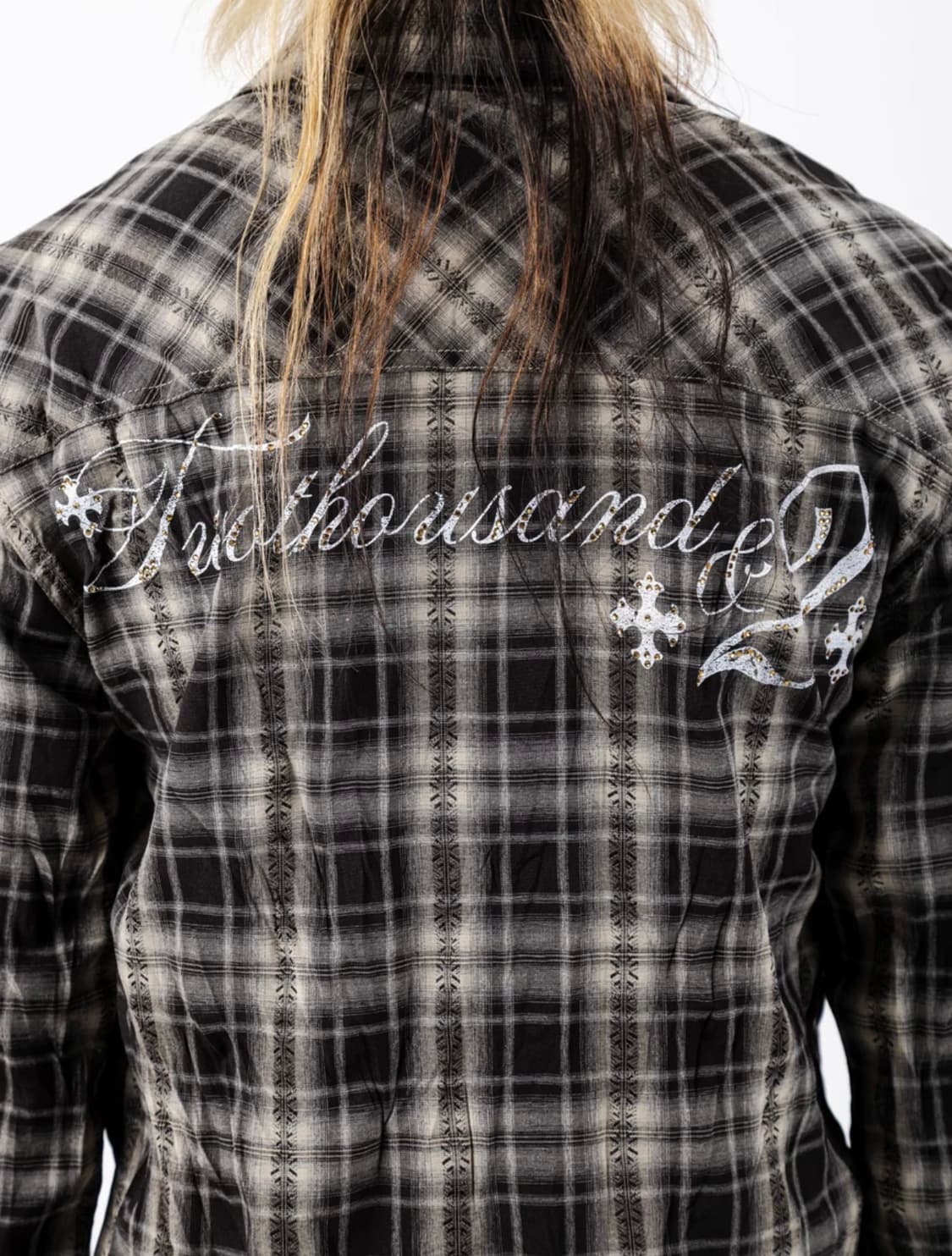 (2002)Line stone check shirts 상품이미지4