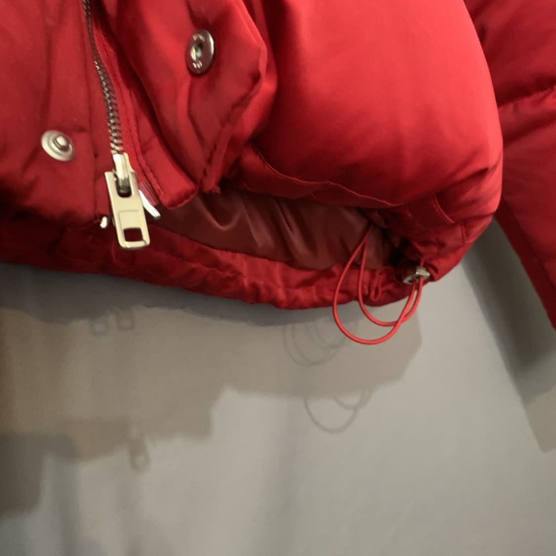 S 누마레 아바 벨티드 숏 덕다운 오리털 레드 패딩 상품이미지5