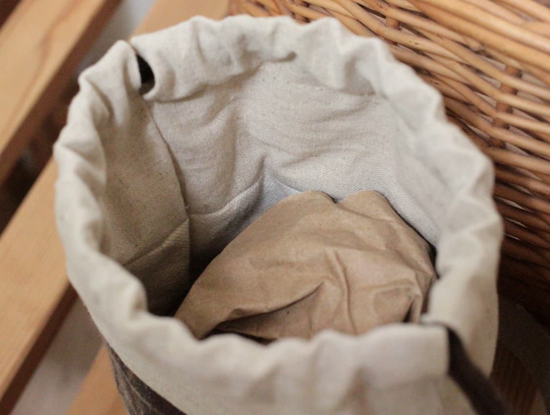 핸드메이드 체크 스트링 파우치 상품이미지6