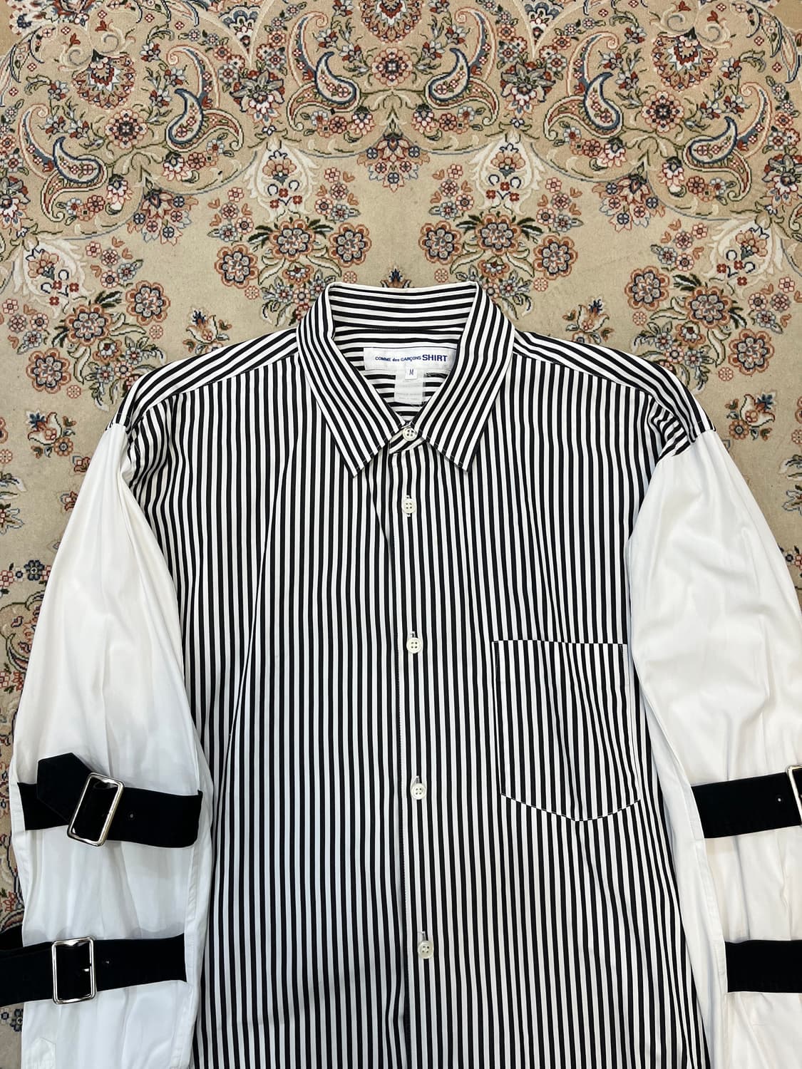 꼼데가르송 셔츠 스트라이프 버클스트랩 셔츠 상품이미지4