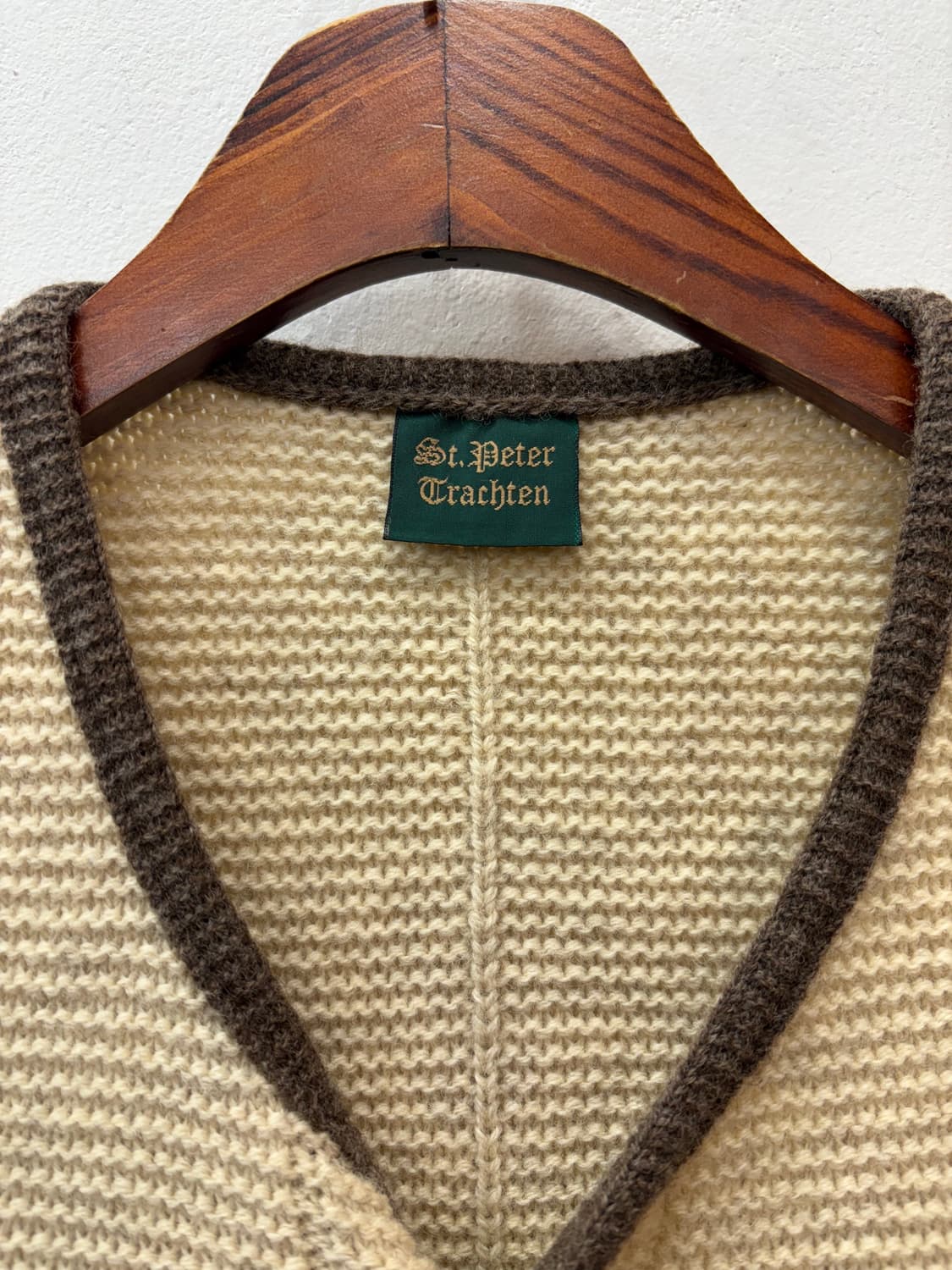 아이보리 울 베스트 상품이미지3