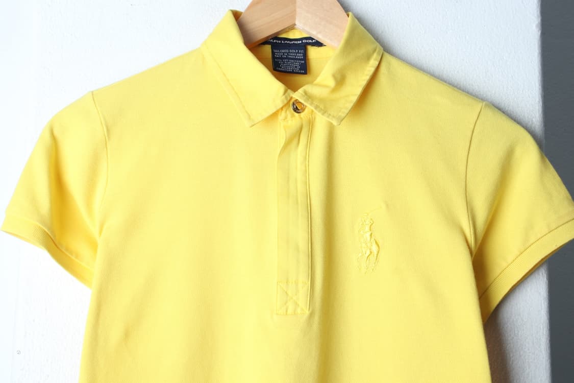 W(XS-S) 폴로 랄프로렌 반팔 카라 티셔츠 골프 노랑-H33517 상품이미지3